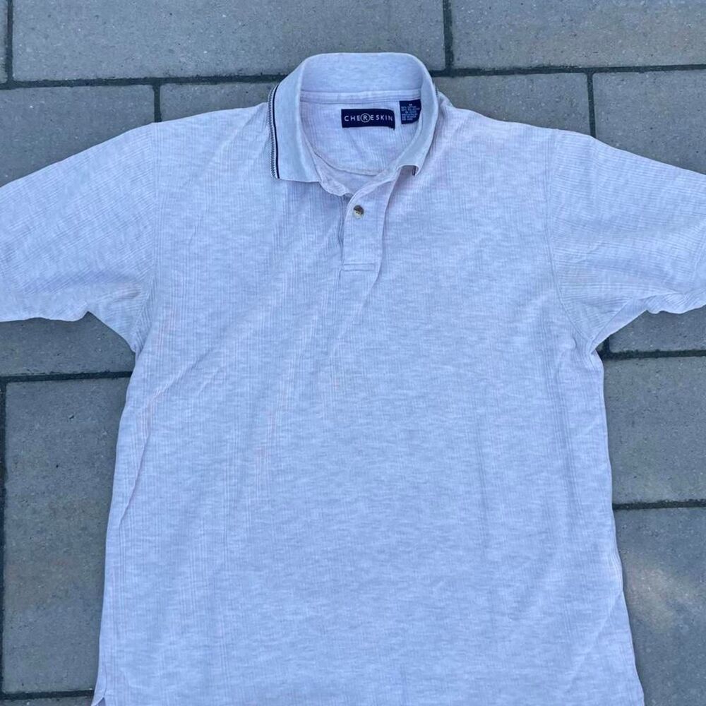 Unbranded Men's Grey and White Shirt
